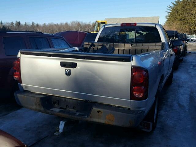 1D7HA16K78J236364 - 2008 DODGE RAM 1500 S SILVER photo 4