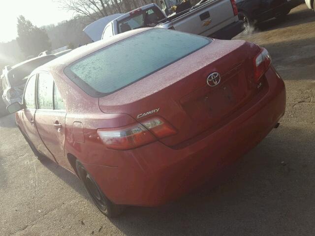 4T1BE46K68U241698 - 2008 TOYOTA CAMRY CE RED photo 3