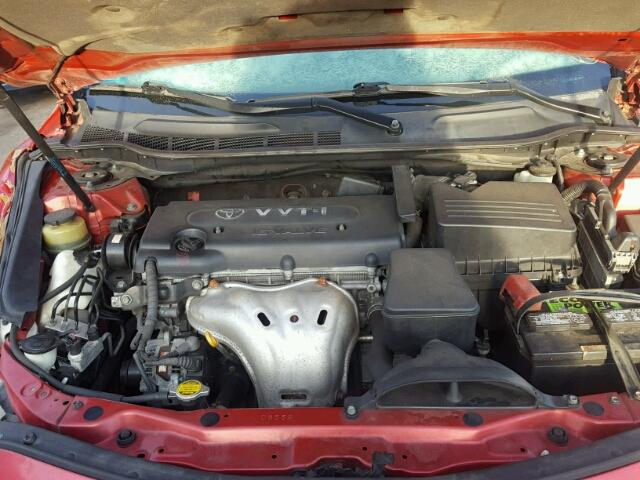 4T1BE46K68U241698 - 2008 TOYOTA CAMRY CE RED photo 7