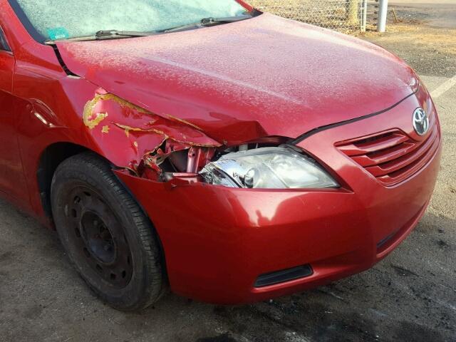 4T1BE46K68U241698 - 2008 TOYOTA CAMRY CE RED photo 9