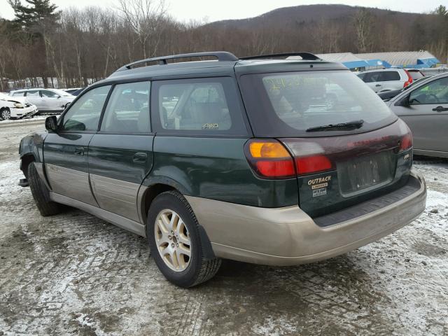 4S3BH686027610648 - 2002 SUBARU LEGACY OUT GREEN photo 3