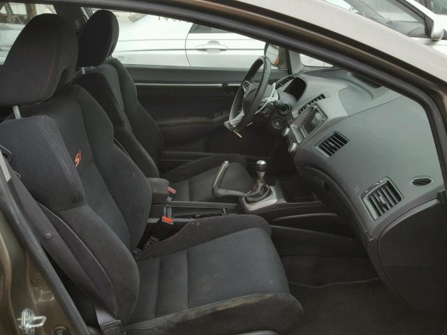 2HGFA55568H711090 - 2008 HONDA CIVIC SI GRAY photo 5