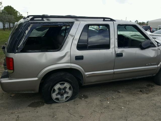 1GNDT13X04K135407 - 2004 CHEVROLET BLAZER BEIGE photo 10