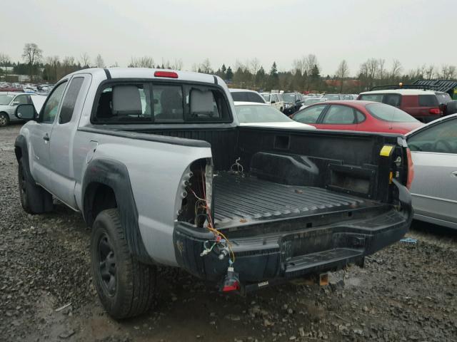 5TFUX4EN2CX013062 - 2012 TOYOTA TACOMA ACC SILVER photo 3