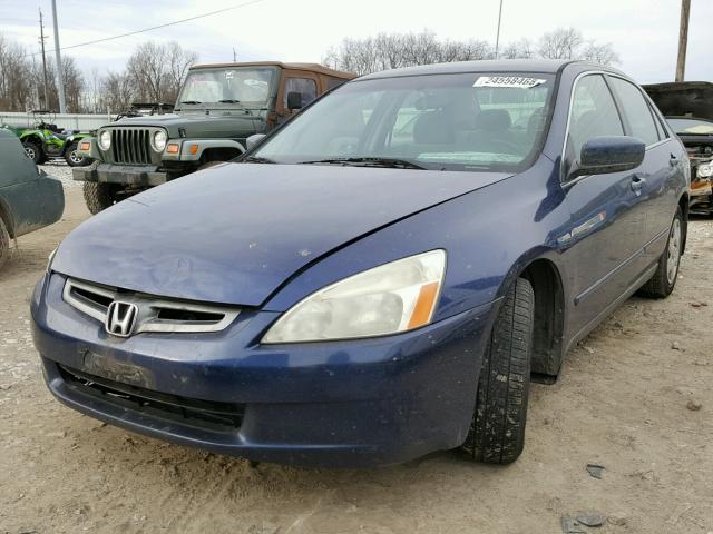 1HGCM56425A151434 - 2005 HONDA ACCORD LX BLUE photo 2