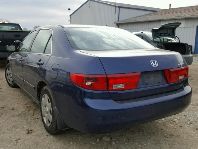 1HGCM56425A151434 - 2005 HONDA ACCORD LX BLUE photo 3