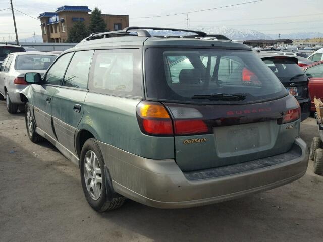 4S3BH665637651197 - 2003 SUBARU LEGACY OUT GREEN photo 3