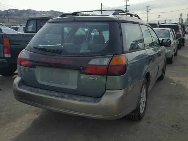 4S3BH665637651197 - 2003 SUBARU LEGACY OUT GREEN photo 4