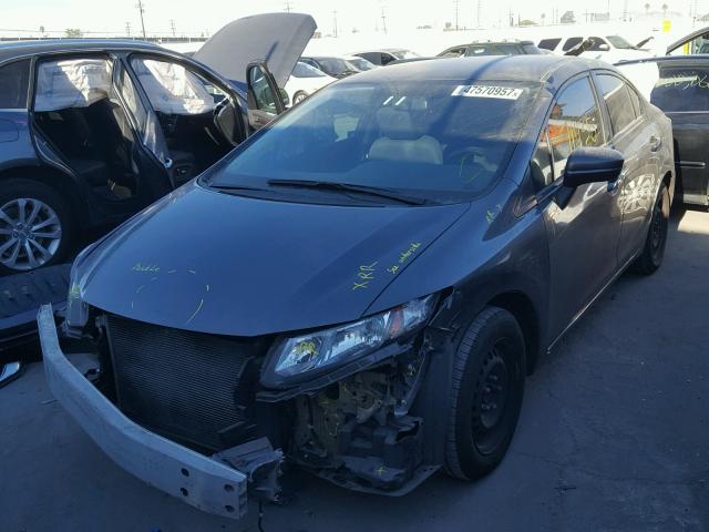 2HGFB2F54FH546809 - 2015 HONDA CIVIC LX SILVER photo 2