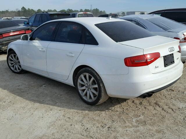 WAUEFAFL6DA063225 - 2013 AUDI A4 PREMIUM WHITE photo 3