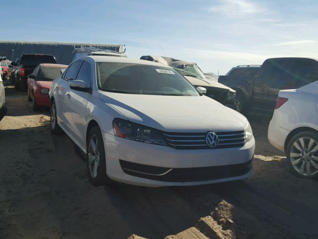 1VWBP7A32DC064760 - 2013 VOLKSWAGEN PASSAT SE WHITE photo 1