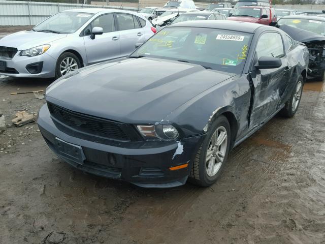 1ZVBP8AN9A5166063 - 2010 FORD MUSTANG BLACK photo 2