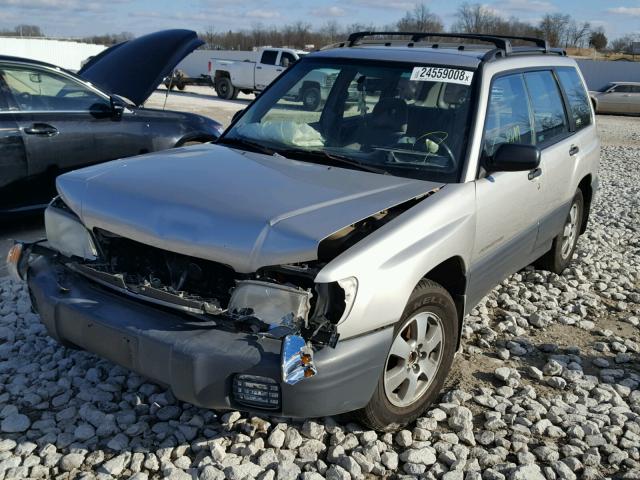 JF1SF63591H706278 - 2001 SUBARU FORESTER L SILVER photo 2