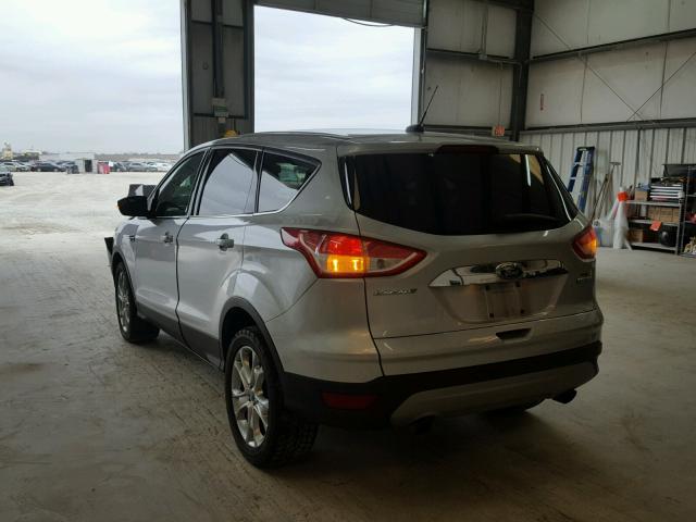 1FMCU0H94DUC72078 - 2013 FORD ESCAPE SEL SILVER photo 3