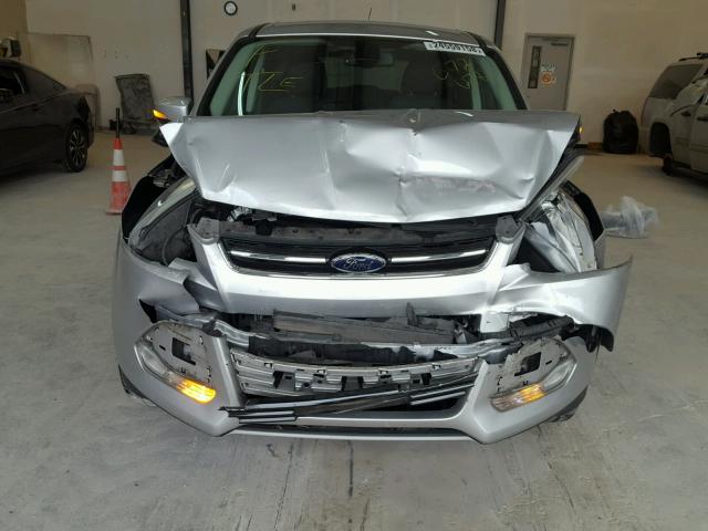 1FMCU0H94DUC72078 - 2013 FORD ESCAPE SEL SILVER photo 9