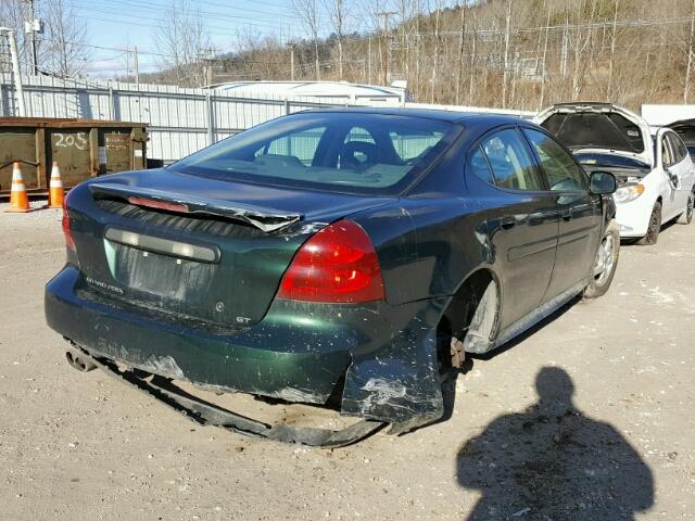 2G2WS522741124037 - 2004 PONTIAC GRAND PRIX GREEN photo 4