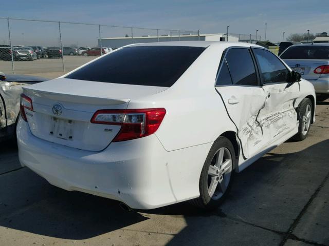 4T1BF1FK9CU110396 - 2012 TOYOTA CAMRY BASE WHITE photo 4