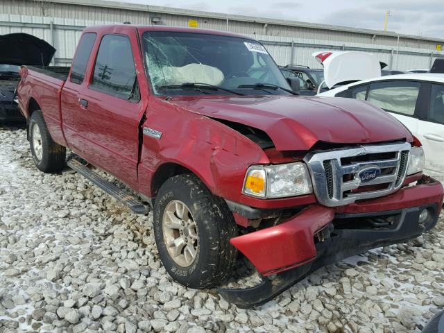 1FTLR4FE1BPA10317 - 2011 FORD RANGER SUP MAROON photo 1