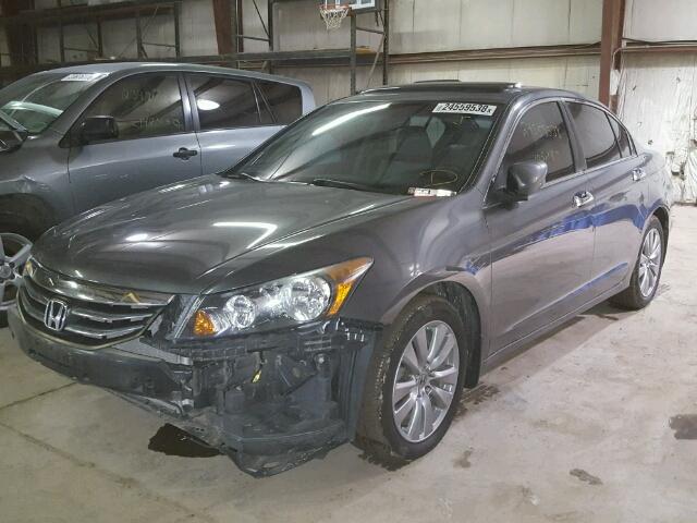 1HGCP3F87CA012394 - 2012 HONDA ACCORD EXL GRAY photo 2