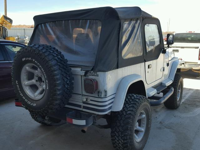 2J4FY39S8MJ110968 - 1991 JEEP WRANGLER / WHITE photo 4