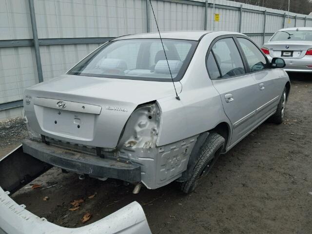 KMHDN46D16U356717 - 2006 HYUNDAI ELANTRA GL GRAY photo 4