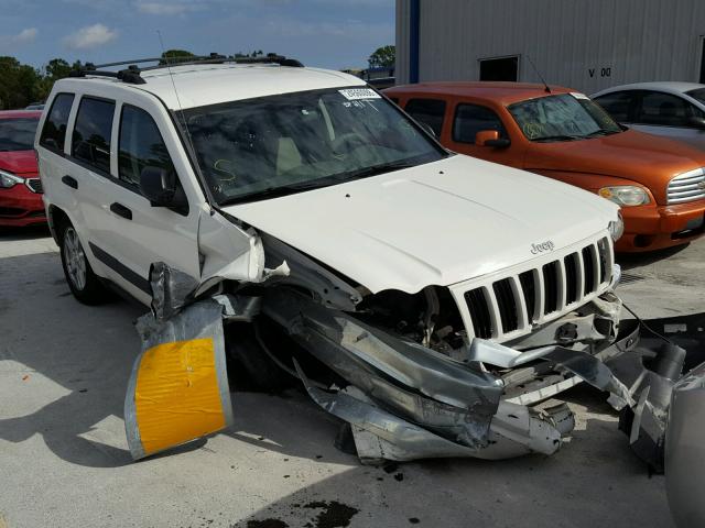 1J4HS48N85C561664 - 2005 JEEP GRAND CHER WHITE photo 1