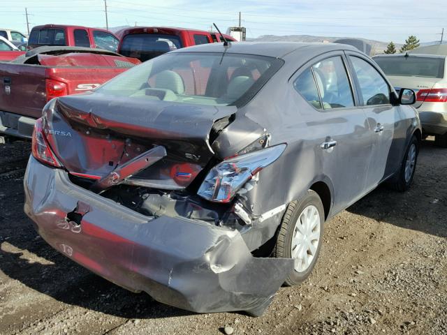 3N1CN7AP8CL837415 - 2012 NISSAN VERSA S GRAY photo 4