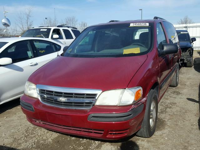 1GNDX03EX4D176662 - 2004 CHEVROLET VENTURE RED photo 2