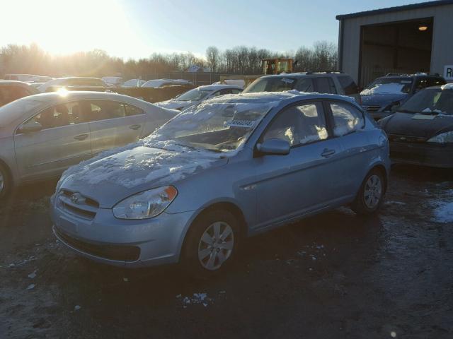 KMHCM3AC0AU156332 - 2010 HYUNDAI ACCENT BLU BLUE photo 2