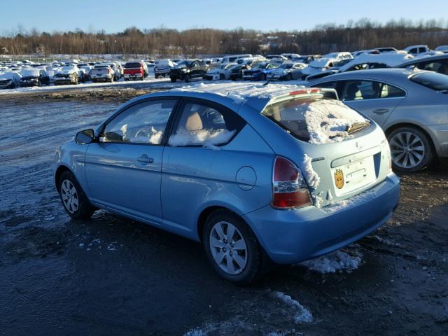 KMHCM3AC0AU156332 - 2010 HYUNDAI ACCENT BLU BLUE photo 3