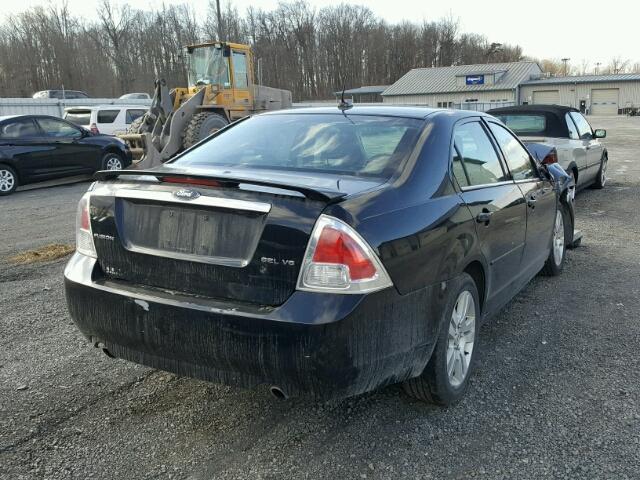 3FAHP08127R218548 - 2007 FORD FUSION SEL BLACK photo 4