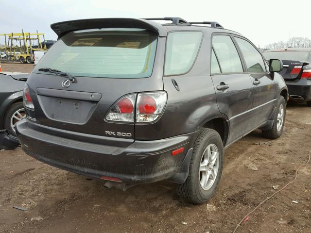 JTJHF10UX20287275 - 2002 LEXUS RX 300 CHARCOAL photo 4