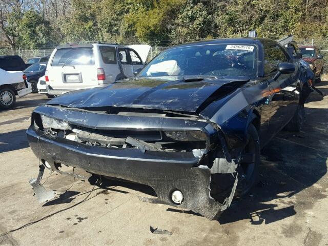 2B3CJ4DG5BH510868 - 2011 DODGE CHALLENGER BLACK photo 2