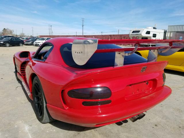 1B3ER69E0YV605469 - 2000 DODGE VIPER GTS RED photo 3