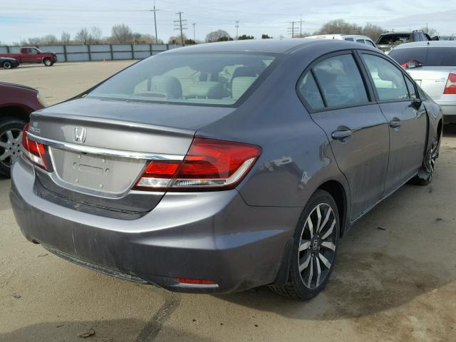 19XFB2F97FE010000 - 2015 HONDA CIVIC EXL GRAY photo 3