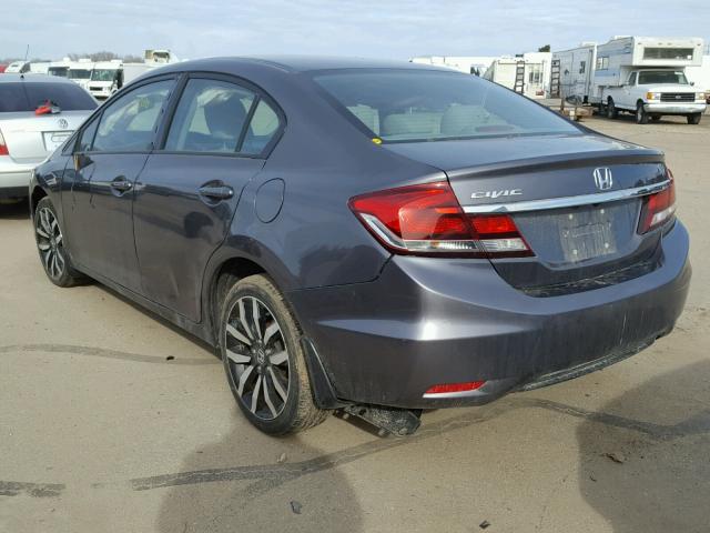 19XFB2F97FE010000 - 2015 HONDA CIVIC EXL GRAY photo 4