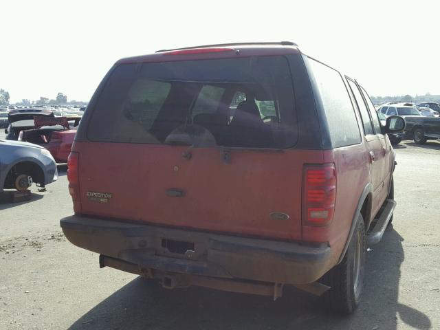 1FMPU16L51LA90266 - 2001 FORD EXPEDITION RED photo 4