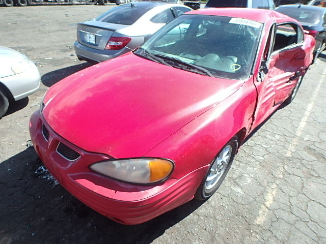 1G2NF52TX1M658206 - 2001 PONTIAC GRAND AM S RED photo 2