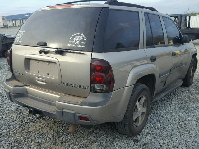 1GNDS13S622396903 - 2002 CHEVROLET TRAILBLAZE BEIGE photo 4