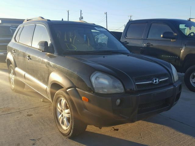 KM8JN12D37U489794 - 2007 HYUNDAI TUCSON SE BLACK photo 1