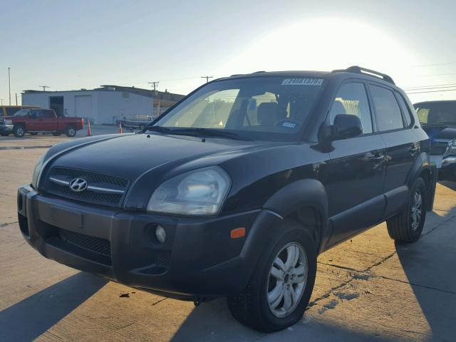 KM8JN12D37U489794 - 2007 HYUNDAI TUCSON SE BLACK photo 2