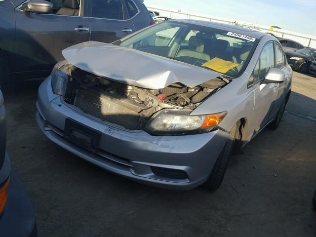 19XFB2F94CE301890 - 2012 HONDA CIVIC EXL Gümüş foto 2