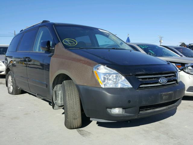 KNDMB233X66070950 - 2006 KIA SEDONA EX BLACK photo 1