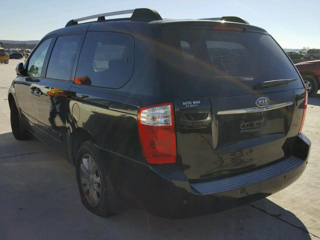 KNDMB233X66070950 - 2006 KIA SEDONA EX BLACK photo 3