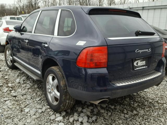 WP1AB29P54LA66153 - 2004 PORSCHE CAYENNE S BLUE photo 3