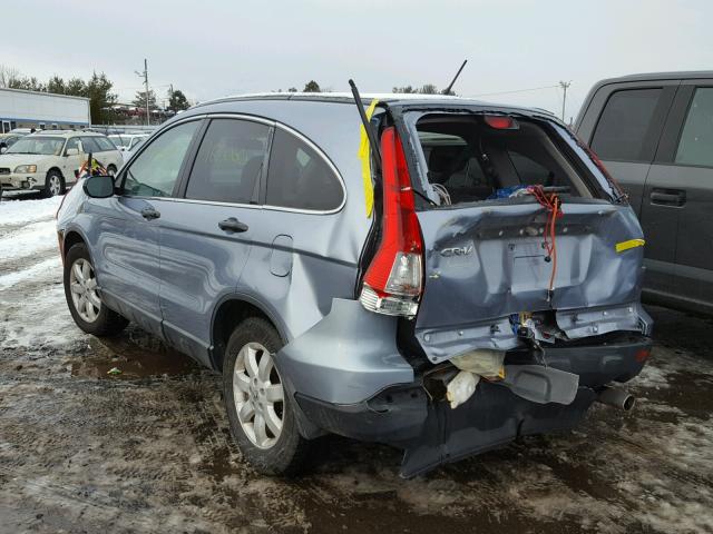 5J6RE48528L005754 - 2008 HONDA CR-V EX BLUE photo 3