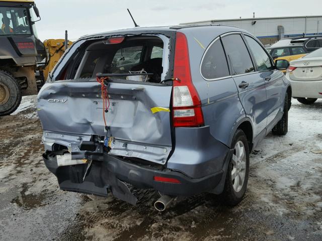 5J6RE48528L005754 - 2008 HONDA CR-V EX BLUE photo 4