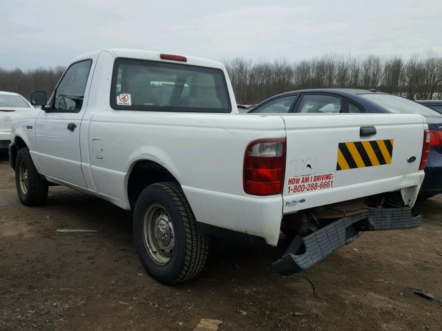 1FTYR10D54PB50068 - 2004 FORD RANGER WHITE photo 3