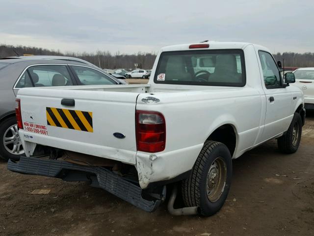 1FTYR10D54PB50068 - 2004 FORD RANGER WHITE photo 4