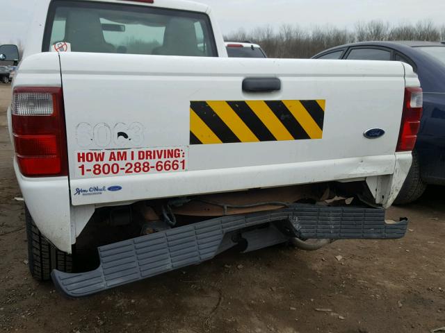 1FTYR10D54PB50068 - 2004 FORD RANGER WHITE photo 9